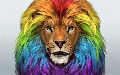 Colorful Lion Wallpapers - Top Free Colorful Lion Backgrounds - WallpaperAccess