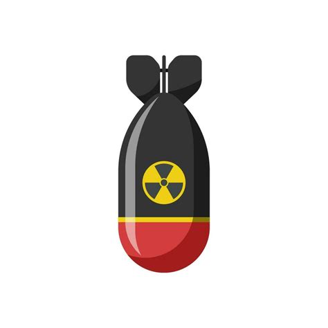 Nuclear Bomb vector isolated on white background. 24448484 Vector Art at Vecteezy