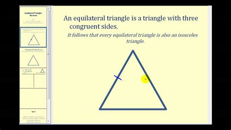 Proof: The Equilateral Triangle Theorem - YouTube