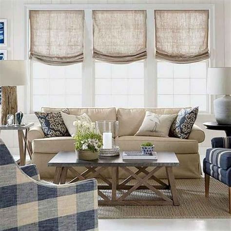 01 Modern Farmhouse Living Room Curtains Decor Ideas - Decoradeas | Farm house living room ...