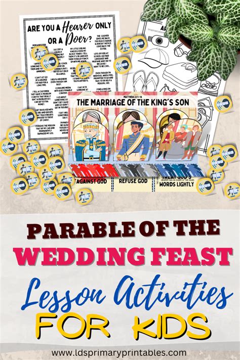 Marriage of King's Son Wedding Feast Bible Parable Lessons for Kids