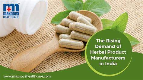 The Rising Demand of Herbal Product Manufacturers in India - Maxnova