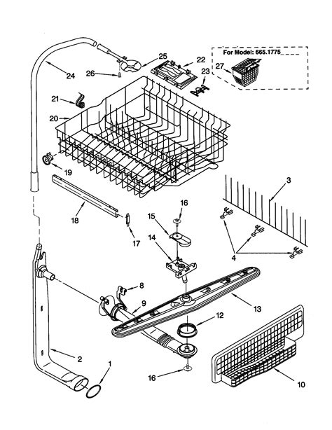 Kenmore Dishwasher 665 Parts Diagram | Reviewmotors.co