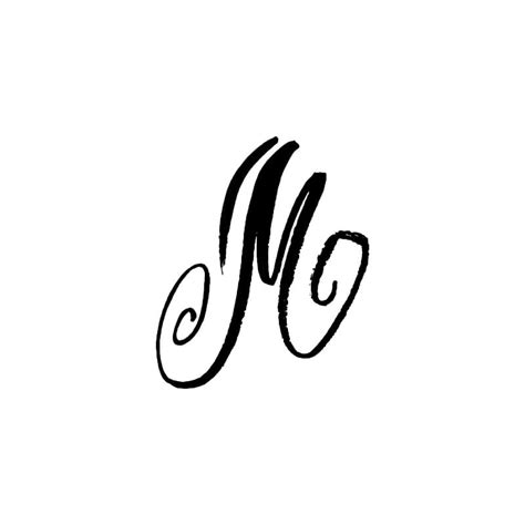 Printable Cursive Letter M Design – Free download and print for you.