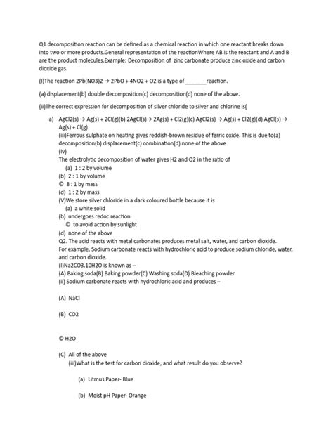 class 10 chemistry | PDF