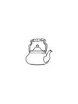 Kettle coloring pages sketch template