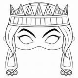 Masks Coloring Pages sketch template