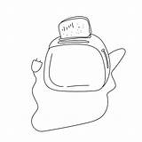 Doodle toaster With A Slice Of bread coloring Page Kitchen Appliance  sketch template