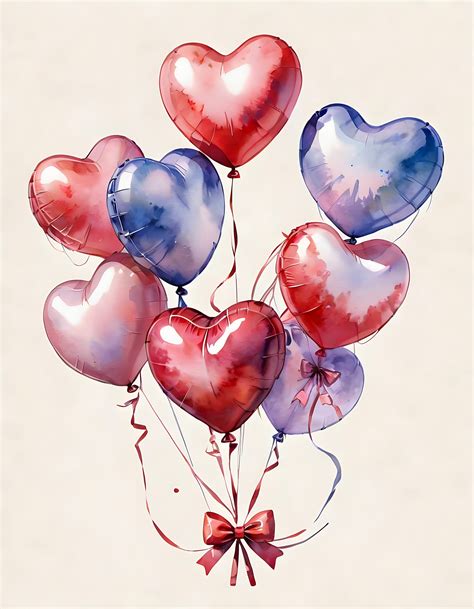 Birthday Balloons Hearts Free Stock Photo - Public Domain Pictures