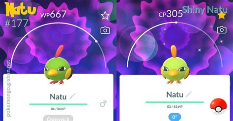 Shiny Natu - Pokemon Go