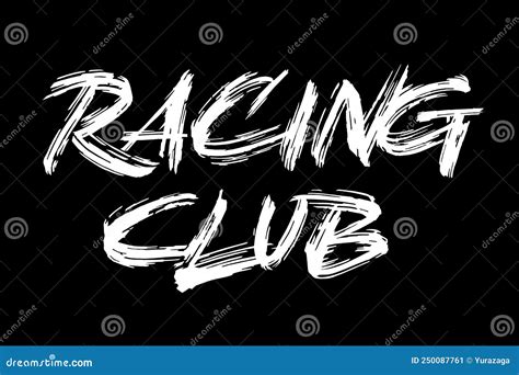 Racing Club logo design stock vector. Illustration of emblem - 250087761