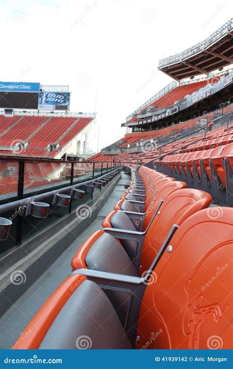 Cleveland Browns Stadium Seats. Editorial Photography - Image of browns ...