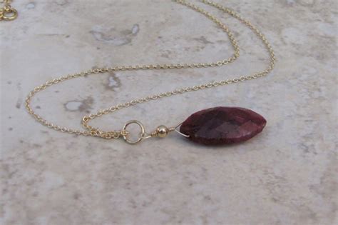 Ruby-Pendant-Birthstone-Necklace | Craft Minute