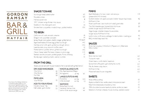 View our Menus - Gordon Ramsay Bar & Grill | Gordon Ramsay Restaurants