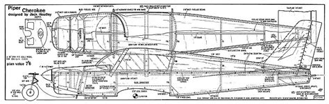 Piper Cherokee RC 38in Plans Free Download - AeroFred.com - Download and Share Free Model ...