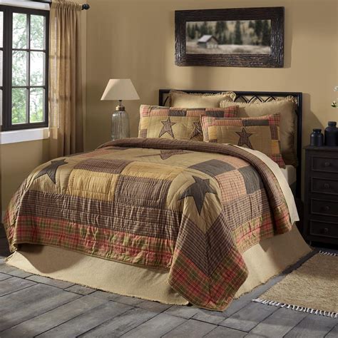 Stratton California King Quilt 130Wx115L by Mayflower Market - VHC Brands