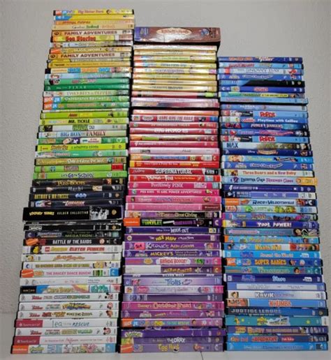 LOT OF 100+ DVD’s Kids & Family Children's Spongebob Dora Elmo Disney ...