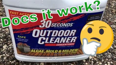 30 Seconds Outdoor Cleaner Reviews - Asking List