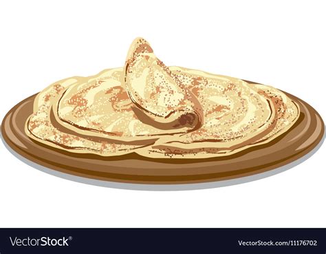 Traditional pita bread Royalty Free Vector Image