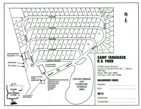 Camp Tamarack RV Park Park_Map