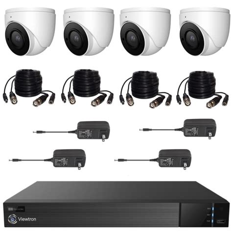 4K CCTV Surveillance System, 4 Infrared Dome Cameras, 4K Ultra HD DVR