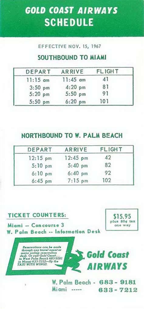 Airline Timetables, Vintage Flight Brochures, Aviation Memorabilia