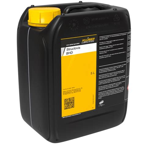 Klüber Structovis BHD Special lubricant oil based 5l canister - online purchase | Euro Industry