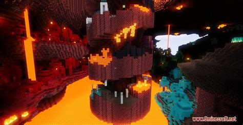 Parkour Spiral 2 Map (1.20.4, 1.19.4) - Jump Your Way Up From the Nether! - 9Minecraft.Net