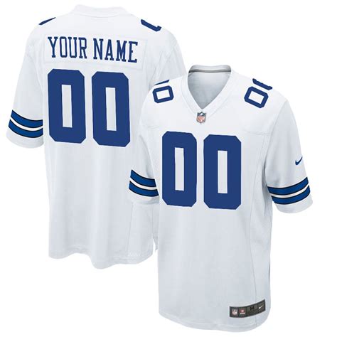 Nike Men's Dallas Cowboys Customized Game White Jersey