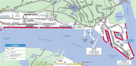 Map Of Southampton Docks Ocean Terminal - Palm Beach Map