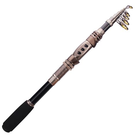 Telescopic Fishing Rod Saltwater Travel Spinning Fishing Rods Poles Retractable Fishing Pole ...