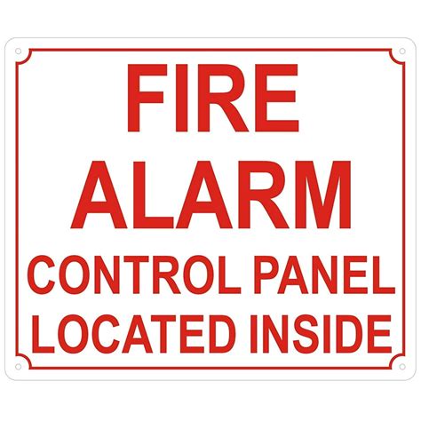 FIRE ALARM CONTROL PANEL LOCATED INSIDE SIGN-Reflective !!! ( ALUMINUM 12X10) - Walmart.com ...