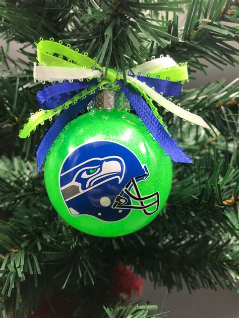 Seahawks ornament I made for my Christmas tree this year! Beautiful Christmas Decorations ...