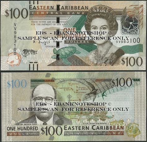 Ebanknoteshop. East Caribbean States,P55b,B239b,100 Dollars,2015