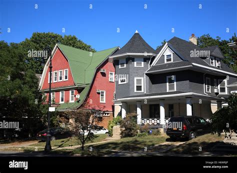 Victorian style houses at Ditmas Park, Brooklyn, New York, USA Stock Photo, Royalty Free Image ...