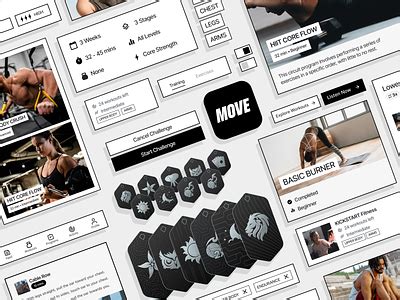 MOVE Fitness app - Visual Style by Oscar Guillen on Dribbble