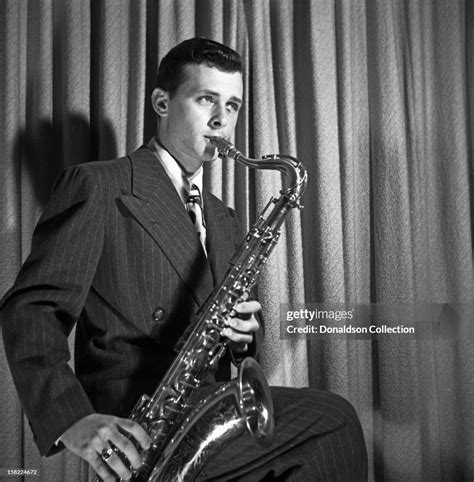 Jazz saxophonist Stan Getz poses for a portrait in 1946 in San Diego ...