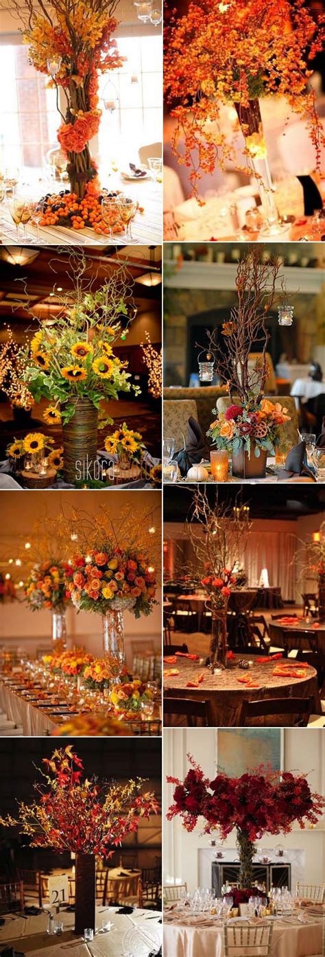 46 Inspirational Fall & Autumn Wedding Centerpieces Ideas ...