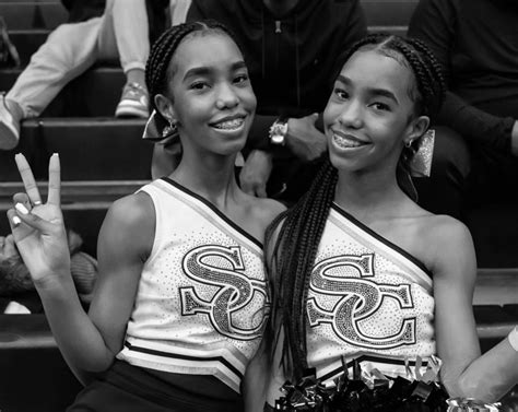 The Combs Twins Show Off Their Cheerleading Chops In Front Of Their ...