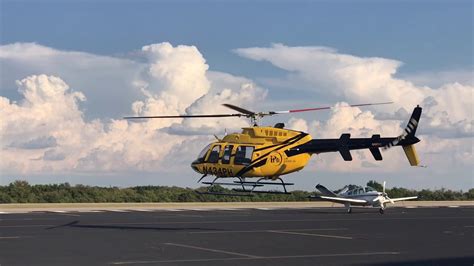 PHI Air Medical helicopter departing KJWY - YouTube