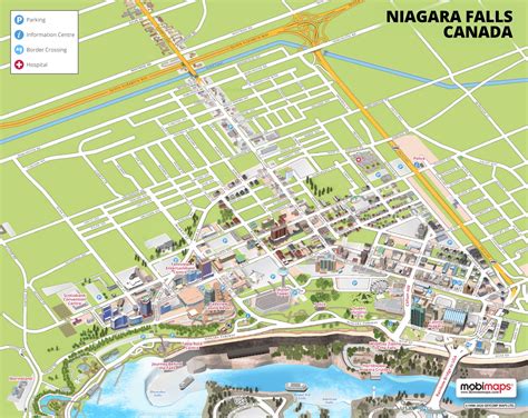 Niagara Falls Tourist Map (Canada) - Ontheworldmap.com