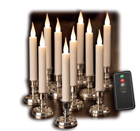 Holiday & Seasonal Décor 10 LED Christmas Tree Candles with Remote ...