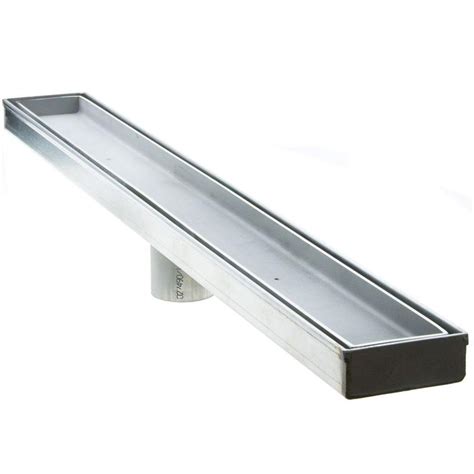 Luxe 40 in. Stainless Steel Linear Shower Drain - Tile Insert-TI-40 ...