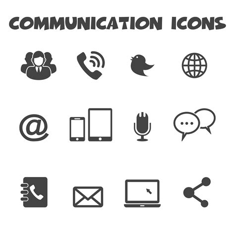 communication icons symbol 630244 Vector Art at Vecteezy