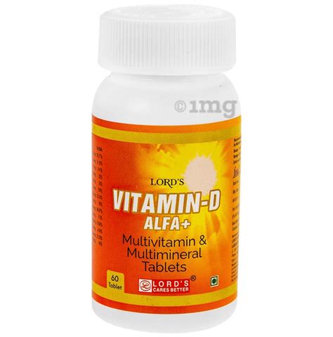 Lord's Vitamin-D Alfa+ Tablet: Buy bottle of 60 tablets at best price in India | 1mg