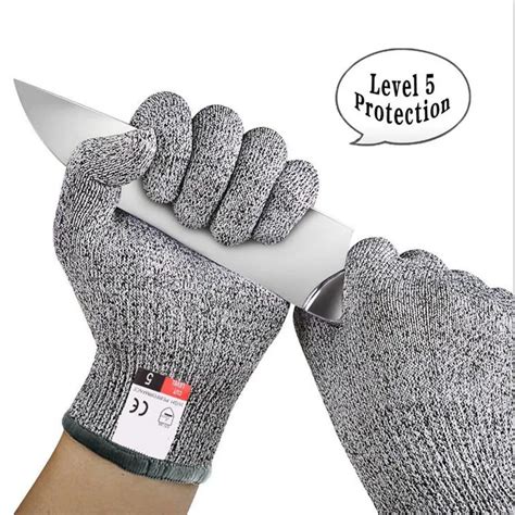 Nocry anti Cut resistant gloves Safety work gloves kitchen protection Butcher Gloves Metal Mesh ...