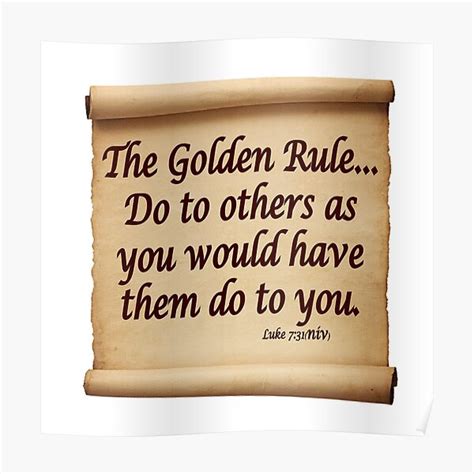 "THE GOLDEN RULE" Poster for Sale by CalliopeSt | Redbubble