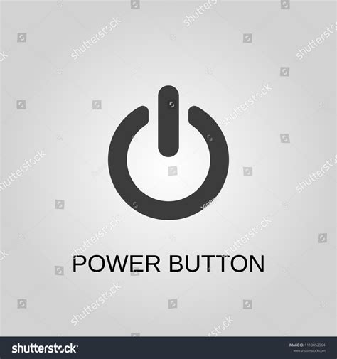 Power Button Icon Power Button Symbol Stock Vector (Royalty Free) 1110052964 | Shutterstock