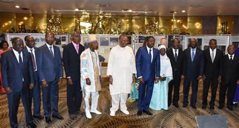 Group photo with Faure Gnassingbe President, David Gilmour US ...