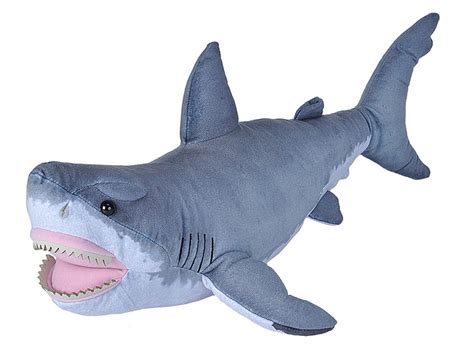Wild Republic Great White Shark Plush, Stuffed Animal, Plush Toy, Gifts for Kids, Living Ocean ...